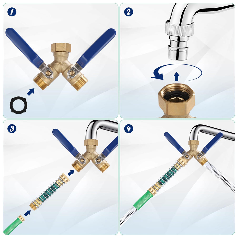 Dalmbox Garden Hose Splitter packaging display