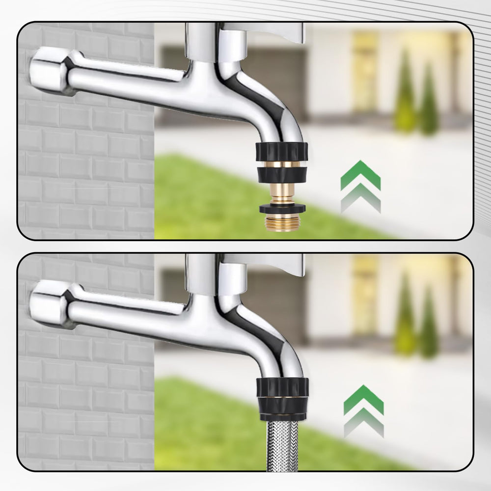 Dalmbox quick connect fitting in use with a sprayer