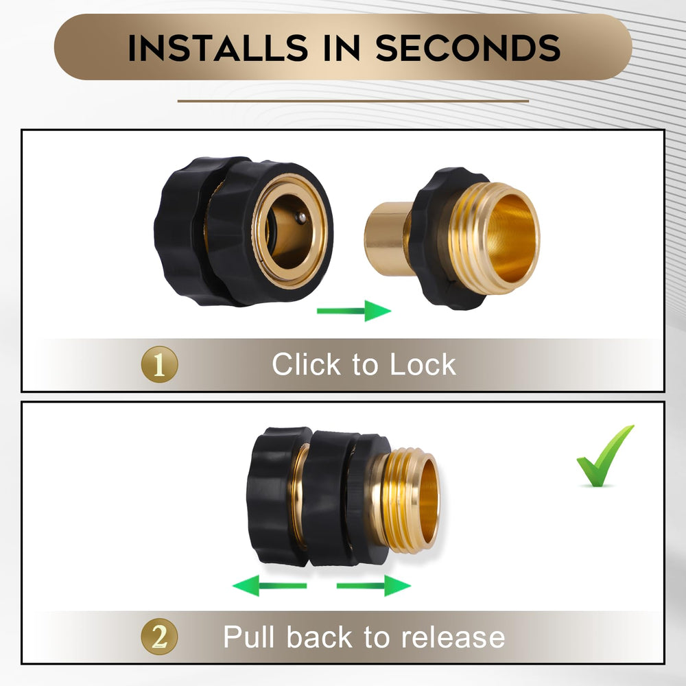 Dalmbox quick connect fittings with rubber washers
