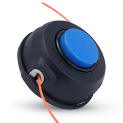 Dalom 128LD Trimmer Head front view with attached trimmer line