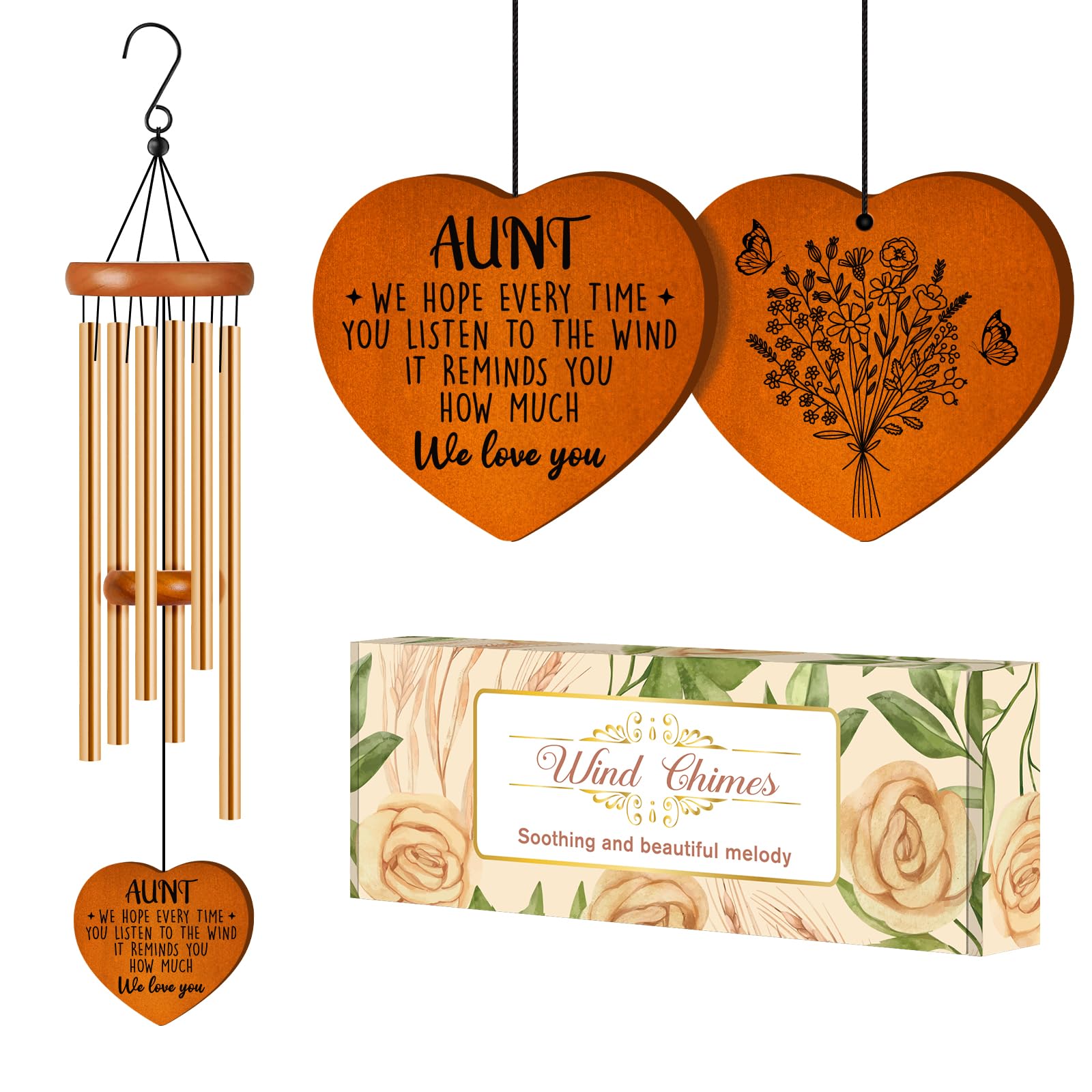 Damaigiift Aunt Wind Chime 26-inch front view