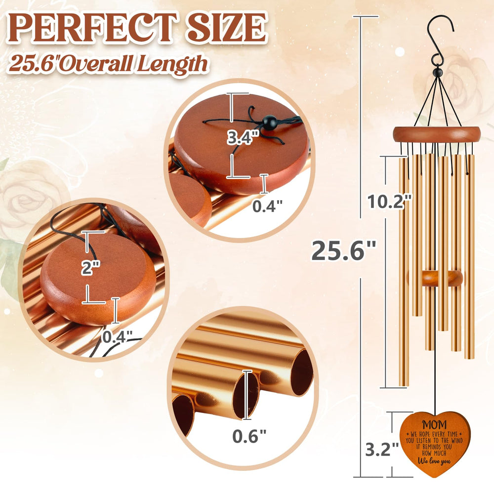 Damaigiift wind chime displayed on patio