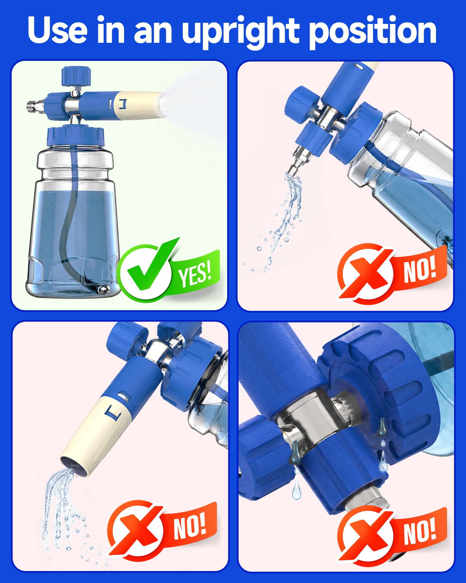 DANCINGBOAR Foam Cannon 1L with quick connector