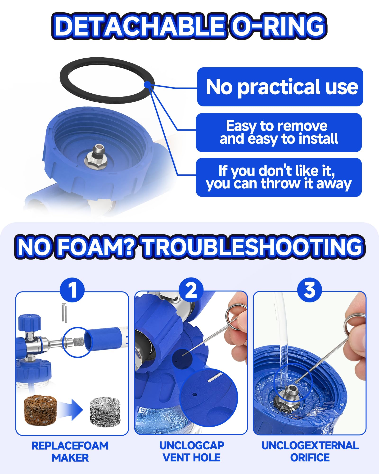 DANCINGBOAR Foam Cannon angled view showing nozzle