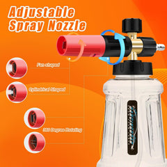 DANCINGBOAR Foam Cannon red bottle with heavy-duty connectors