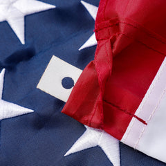 DANF FLAG American Flag 2.5x4 ft showing pole sleeve