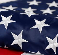 DANF FLAG American Flag 2.5x4 ft with leather tab