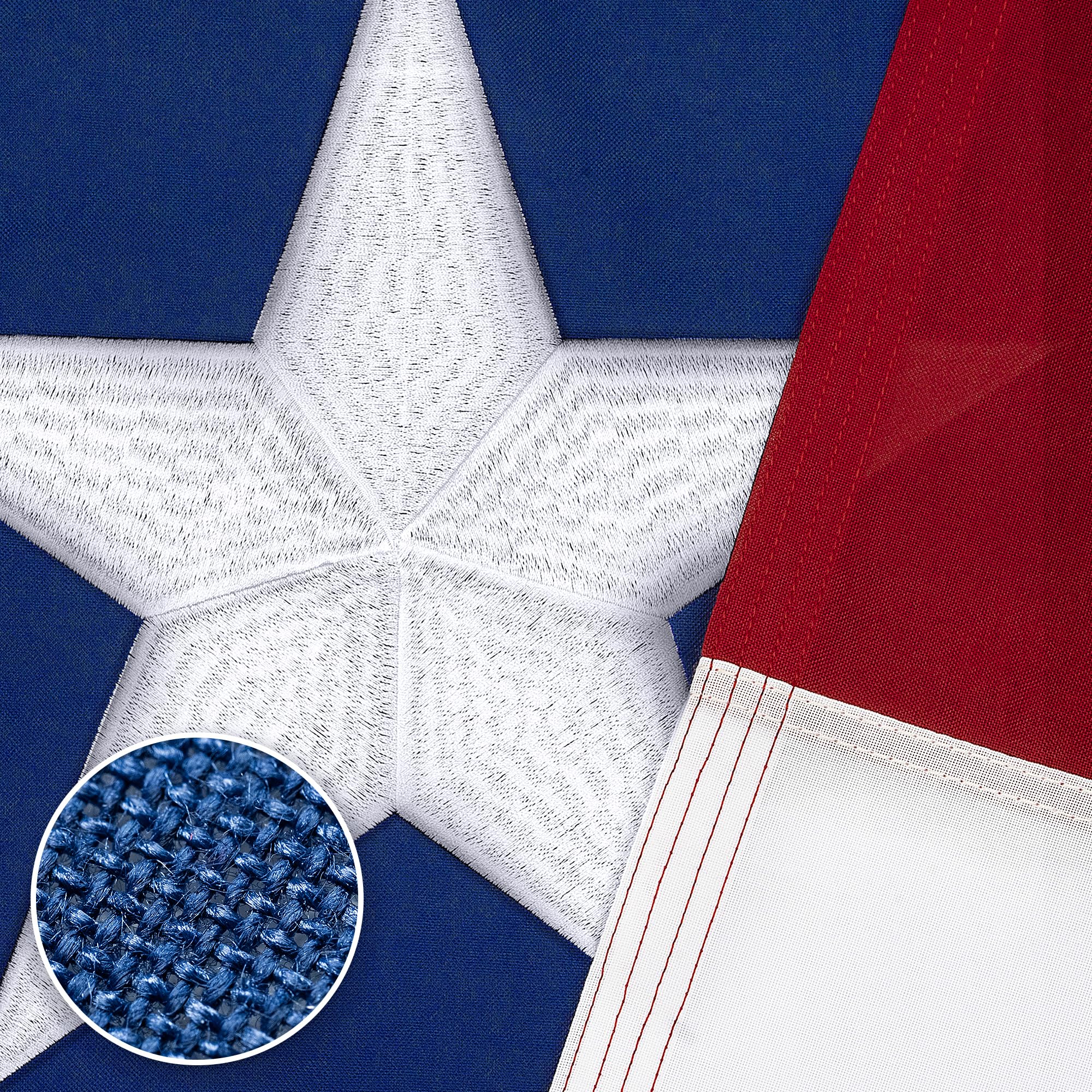 DANF FLAG Texas Flag 3x5 Ft front view with vibrant colours