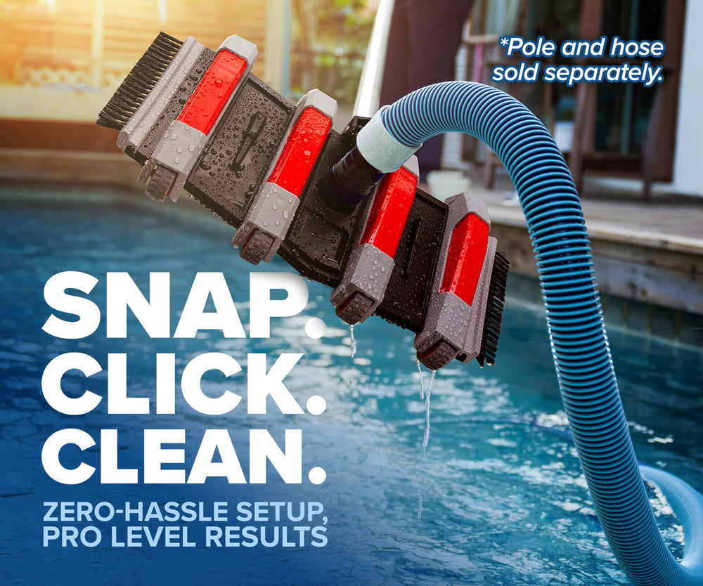 Danny's Pool Products Manual Pool Vacuum Head in pool setting