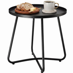 danpinera Outdoor Side Table black front view