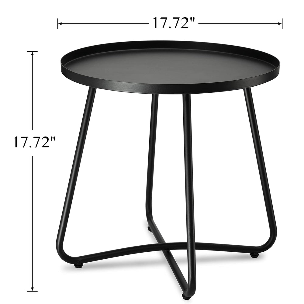 danpinera Outdoor Side Table black top view