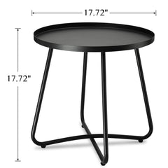 danpinera Outdoor Side Table black top view