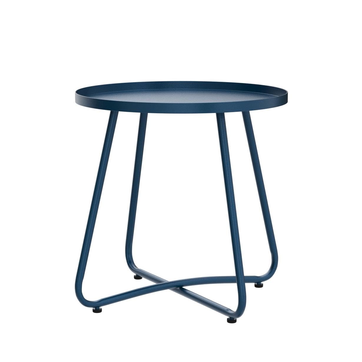 danpinera outdoor side table blue assembly tools included