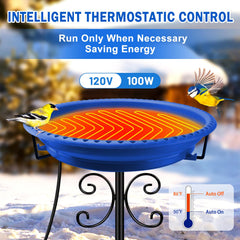 Daoeny Heated Bird Bath bowl detail with holes
