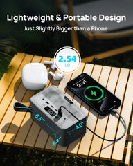 Daran Portable Power Station LED display showing power status