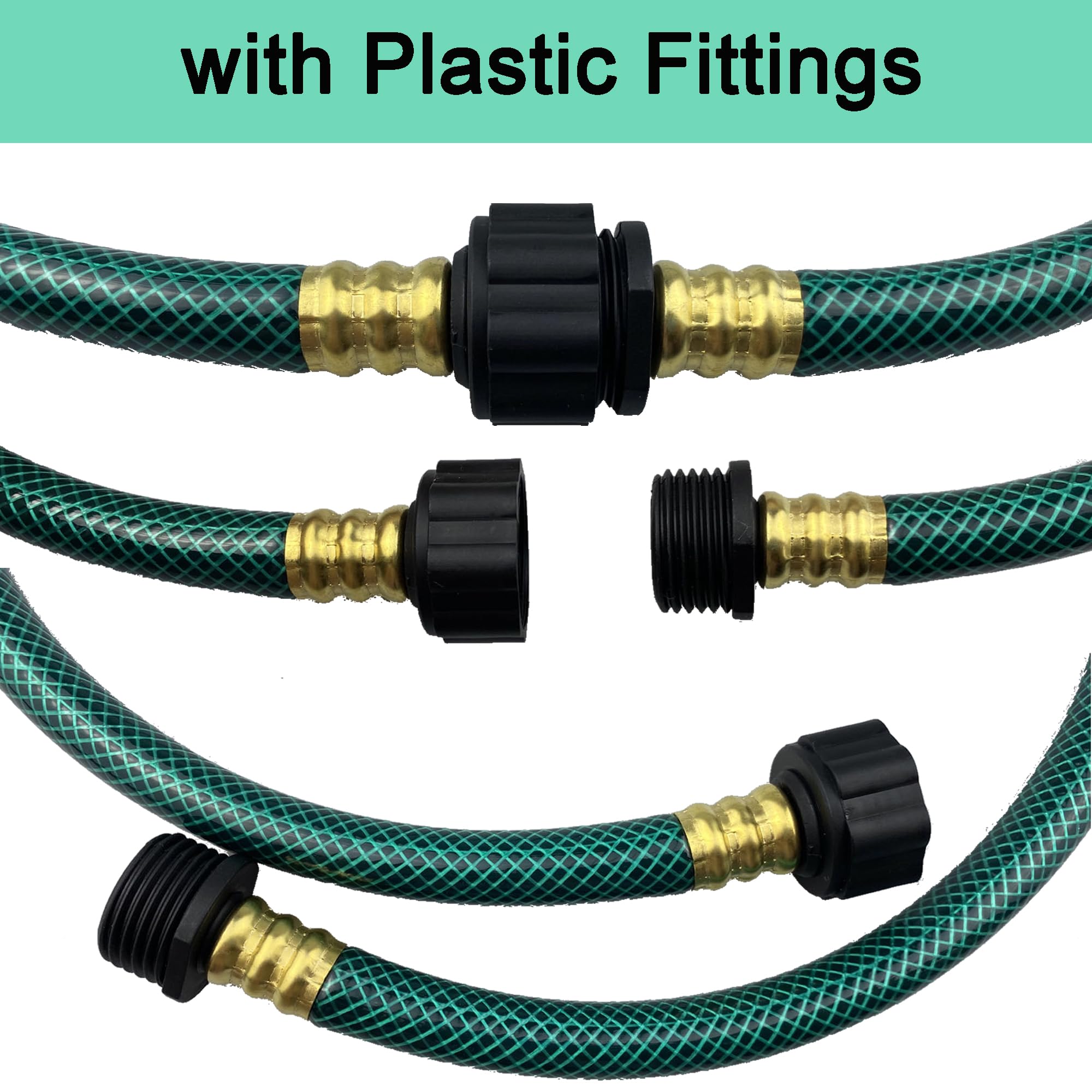 Darnassus garden hose coiled for storage