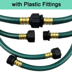 Darnassus garden hose coiled for storage