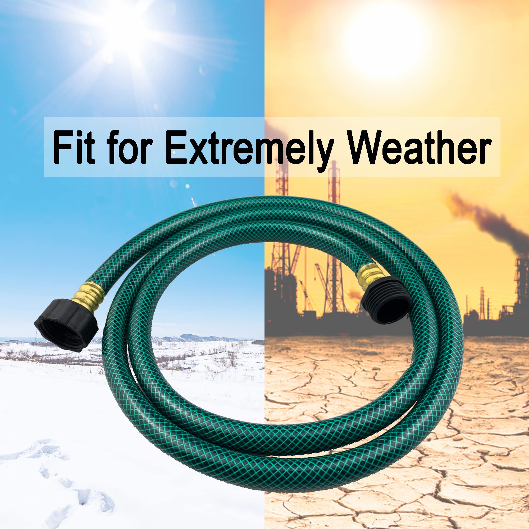 Darnassus garden hose in use watering a garden