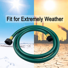 Darnassus Garden Hose in use watering a garden