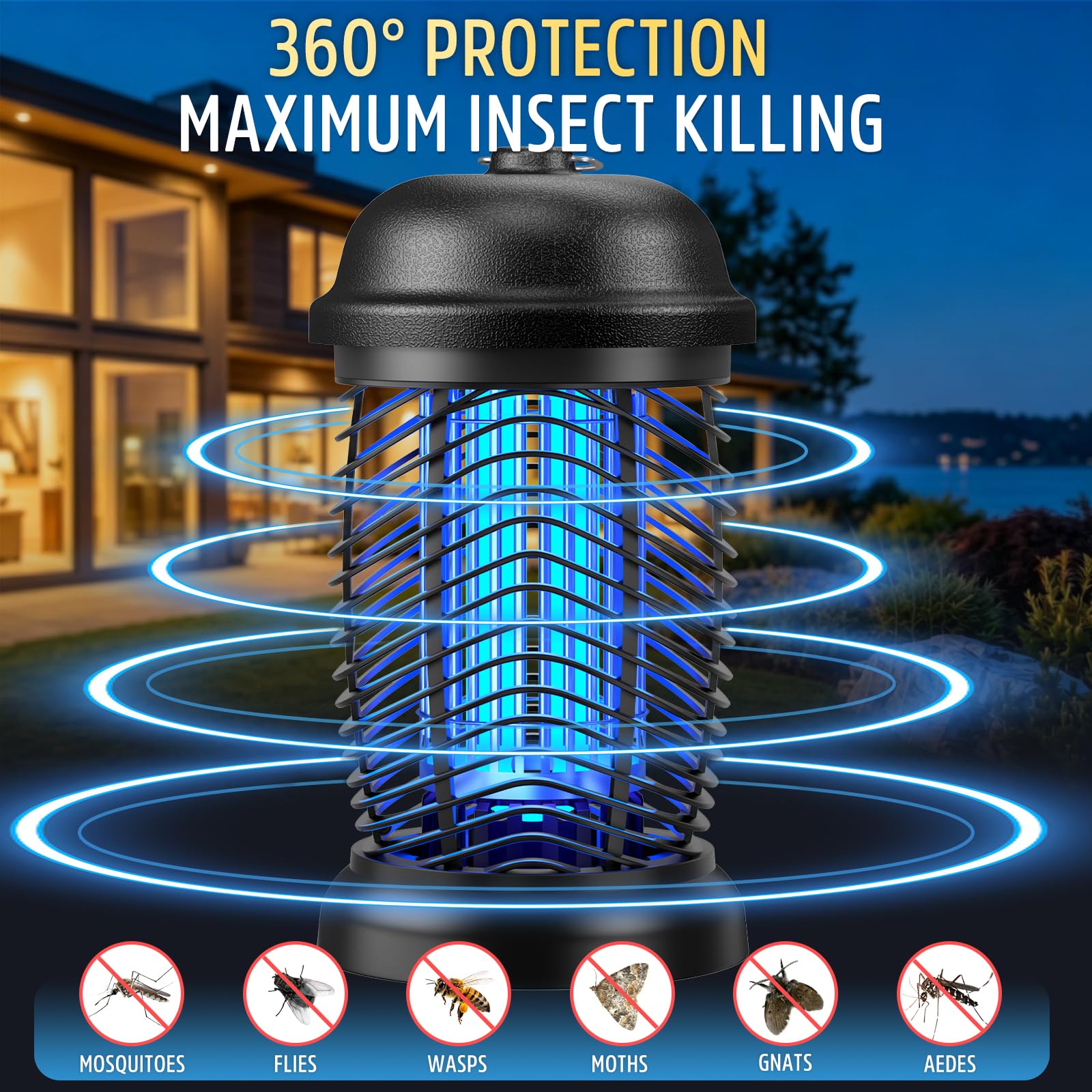 DASDXU Bug Zapper power management system features