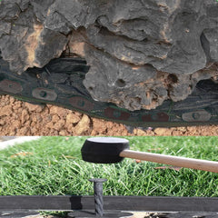 DasTior garden edging curved design in a flower bed