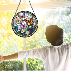 DASTOLL Butterfly stained glass detail close-up