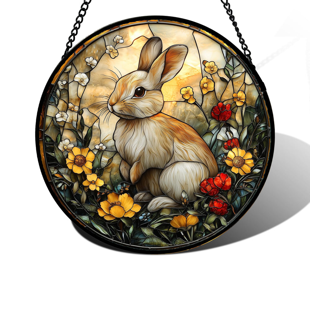 DASTOLL Stained Glass Suncatcher 9.8-inch front view