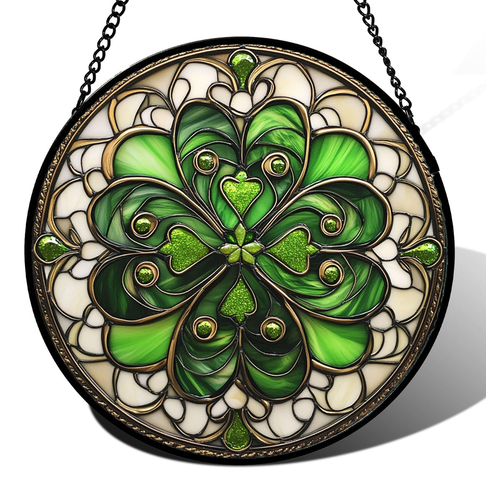 DASTOLL stained glass window hanging suncatcher front view