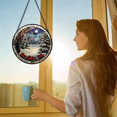DASTOLL Suncatcher showing metal chain for hanging