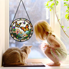 DASTOLL suncatcher with metal chain for easy hanging
