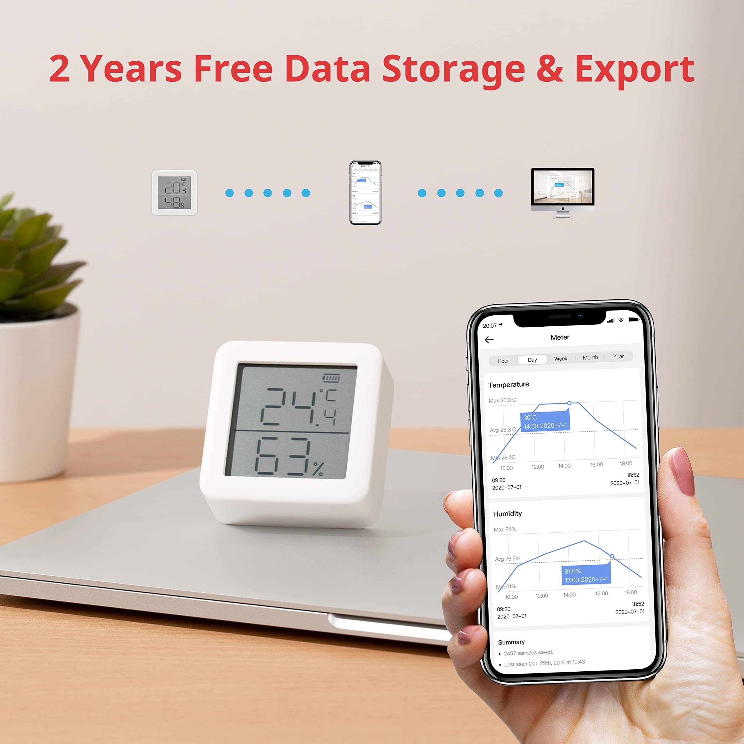 Data recording feature displayed on SwitchBot app