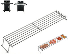 DcYourHome 7641 Warming Rack front view, stainless steel