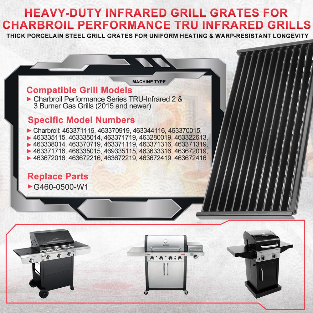 DcYourHome grill grates installed on CharBroil grill
