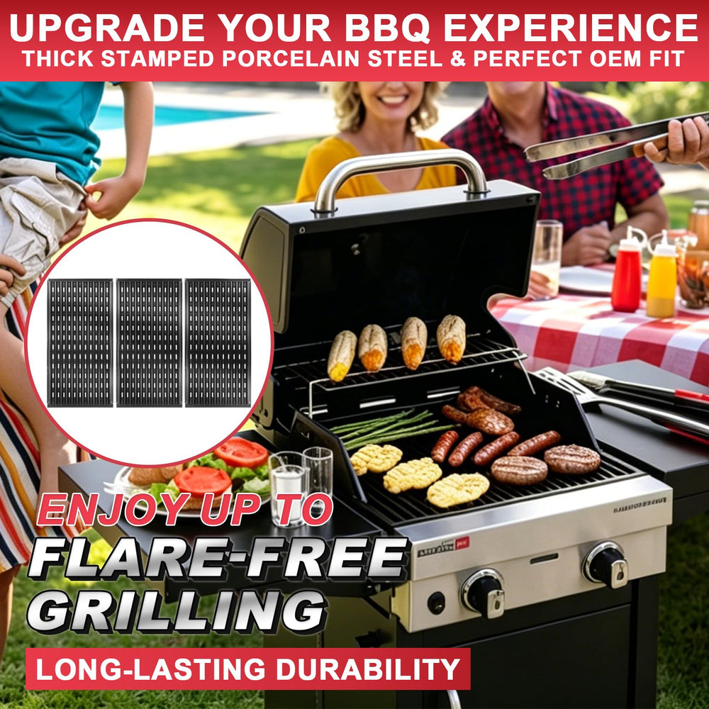 DcYourHome grill grates with seared food on grill