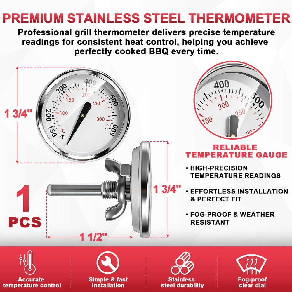 DcYourHome Grill Thermometer showing temperature display