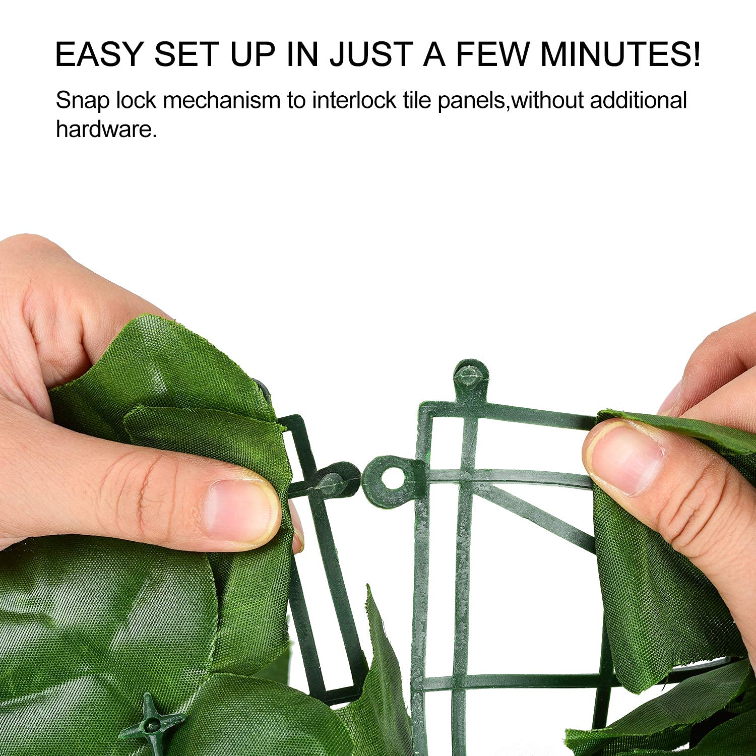 DearHouse Artificial Ivy Privacy Fence unpacked view