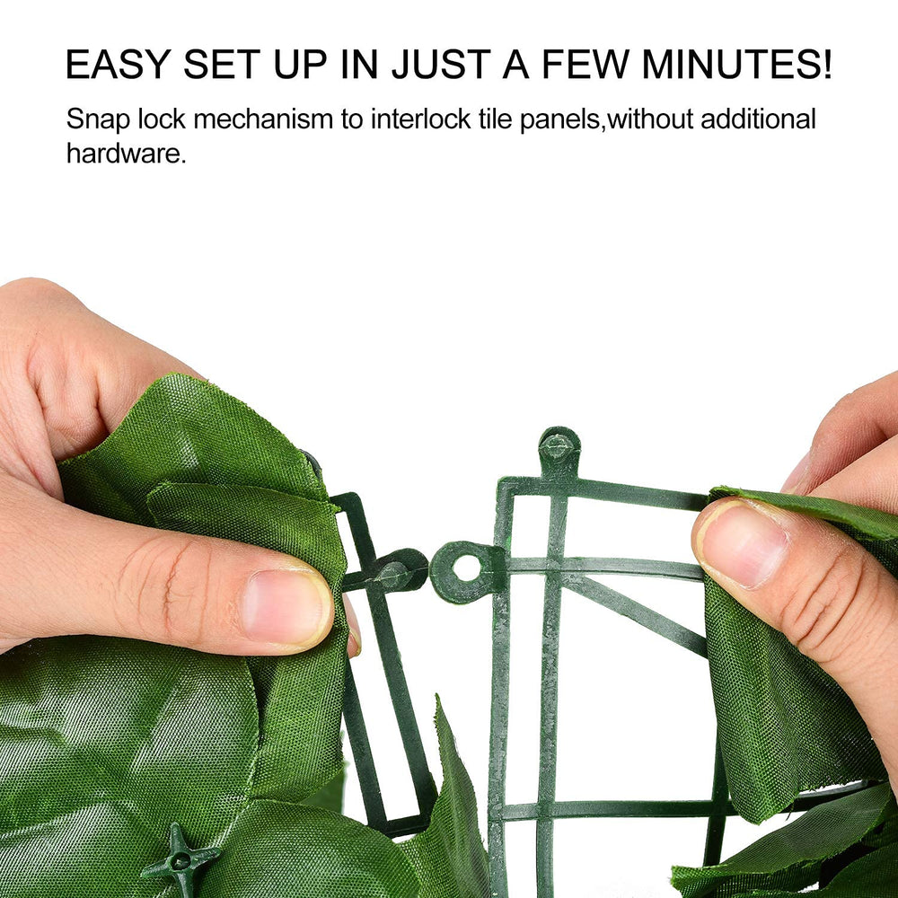 DearHouse Artificial Ivy Privacy Fence unpacked view