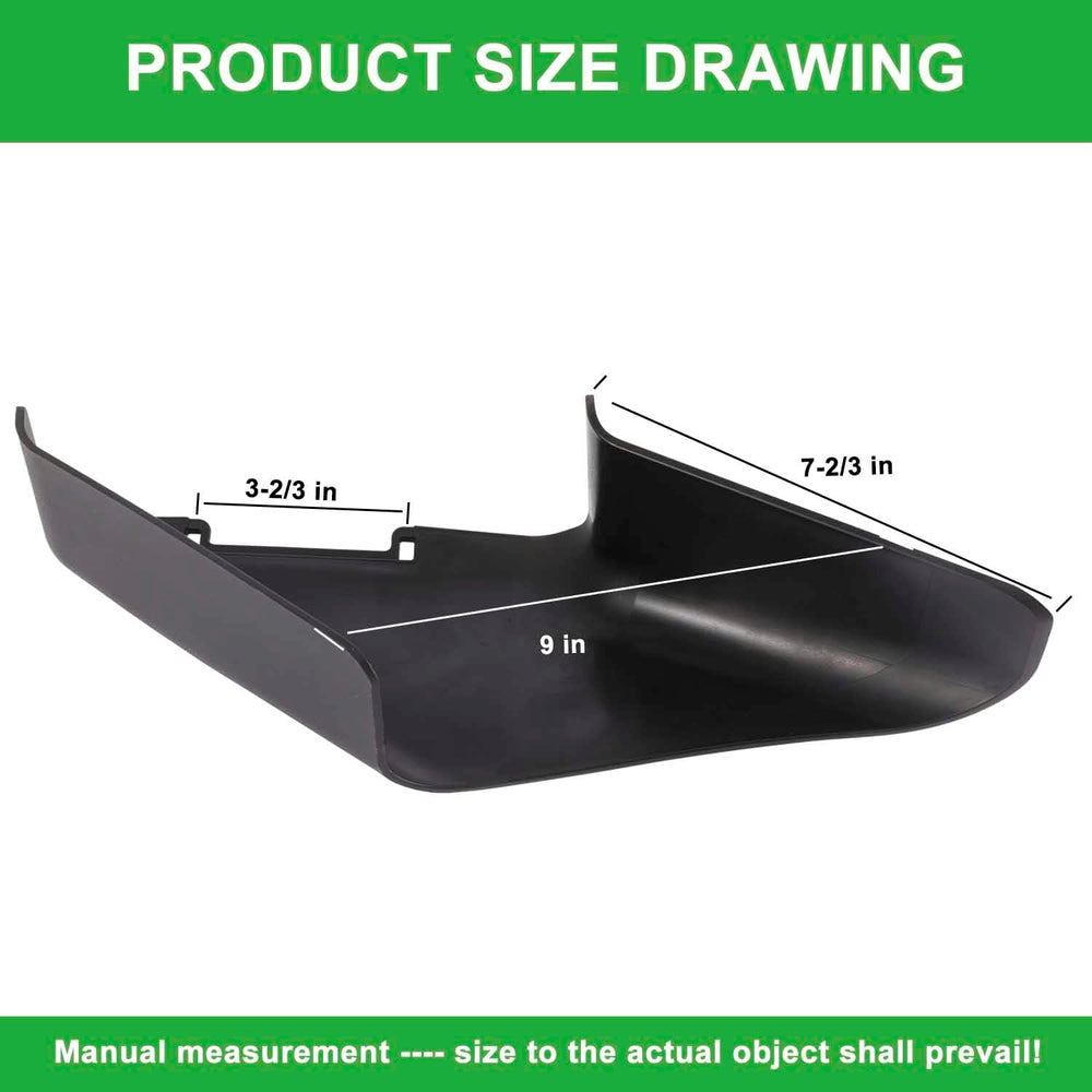 DECKMAN Side Discharge Chute for Toro 22-inch mower, side profile