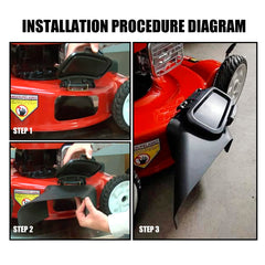 DECKMAN Side Discharge Chute installed on Toro 22-inch mower