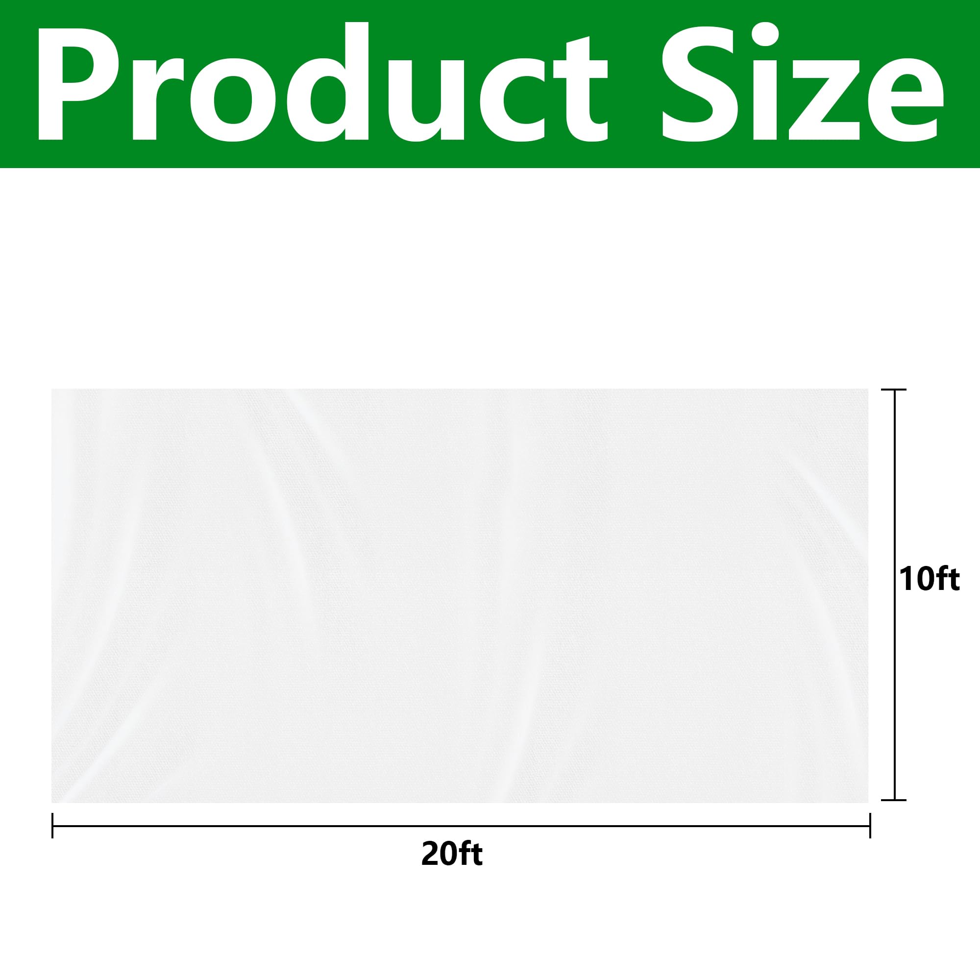 DECOHS Plant Shade Cloth showing full length