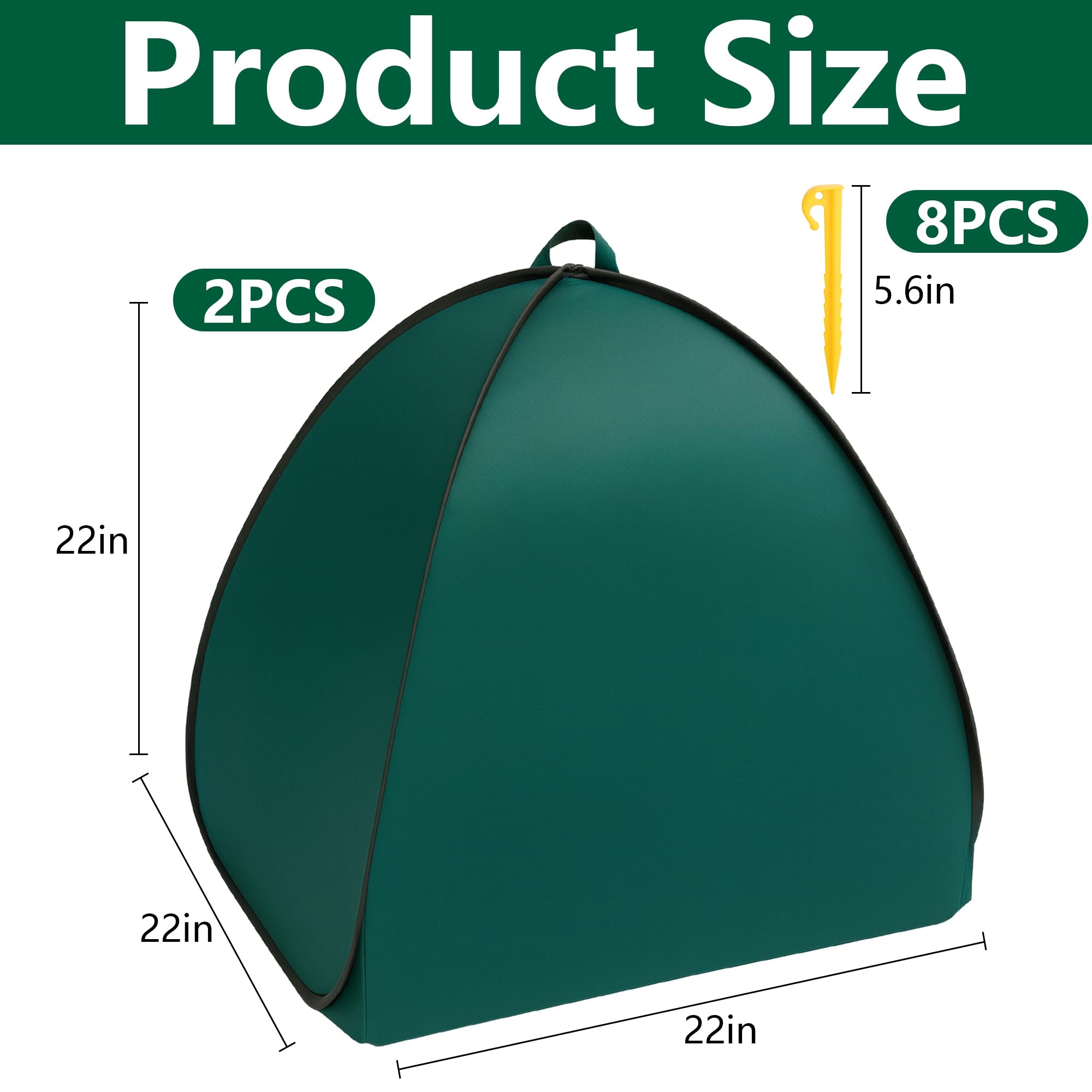 DECOHS shrub covers with ground nails and storage bag