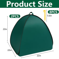 DECOHS shrub covers with ground nails and storage bag