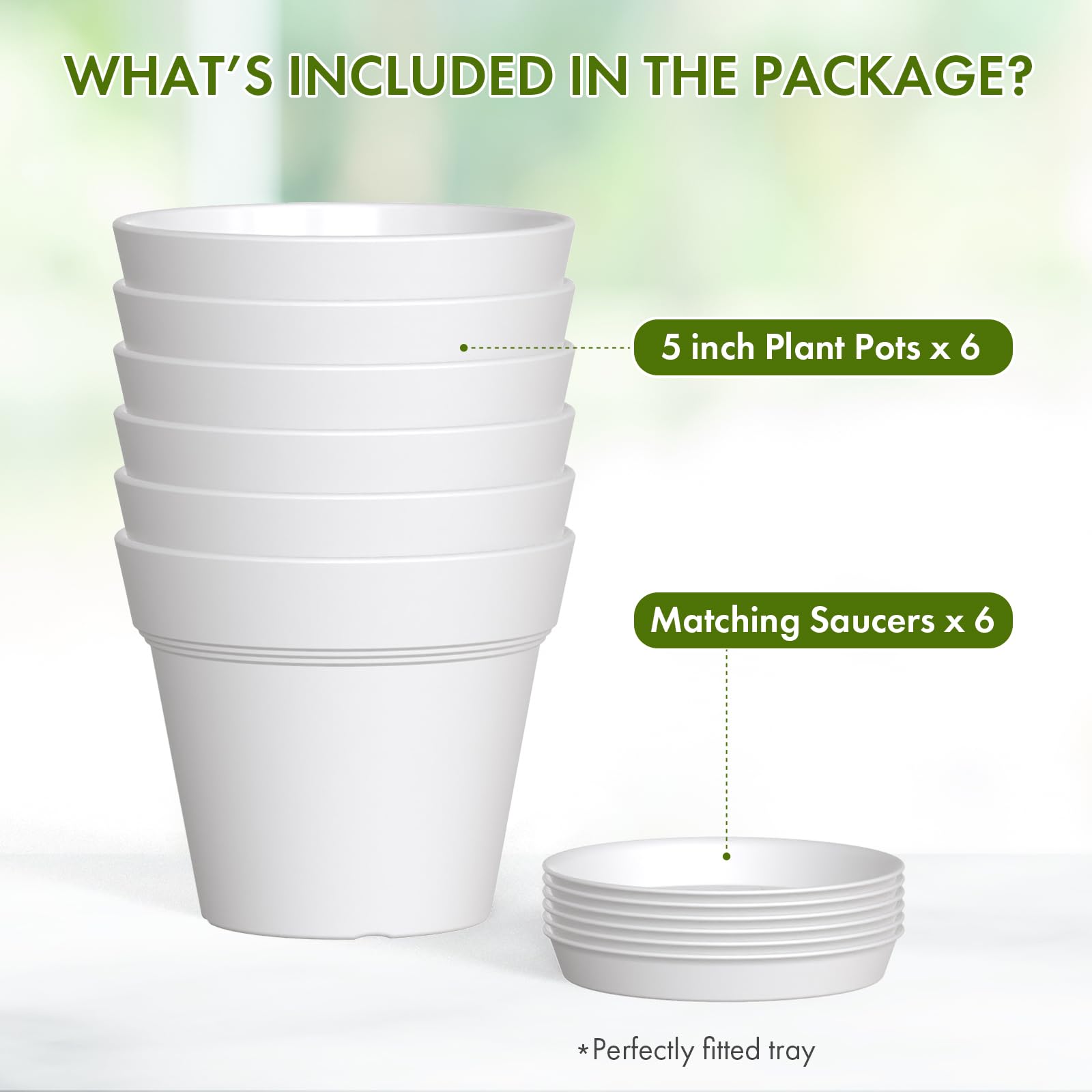 Decorated WSMKSZ plant pot with succulent