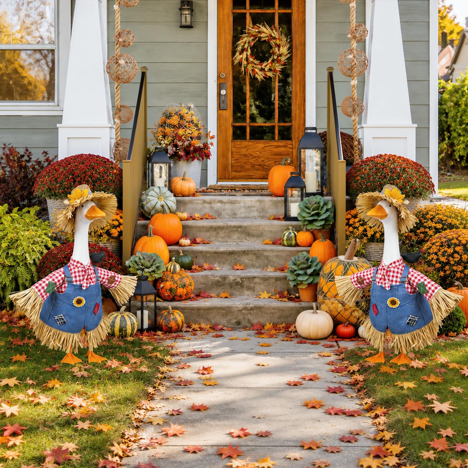 Decorative crow accessory included with the scarecrow outfit