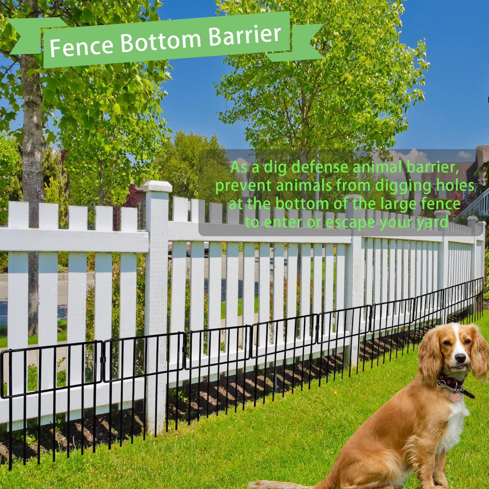 Decorative garden with Thrivinest fence installed
