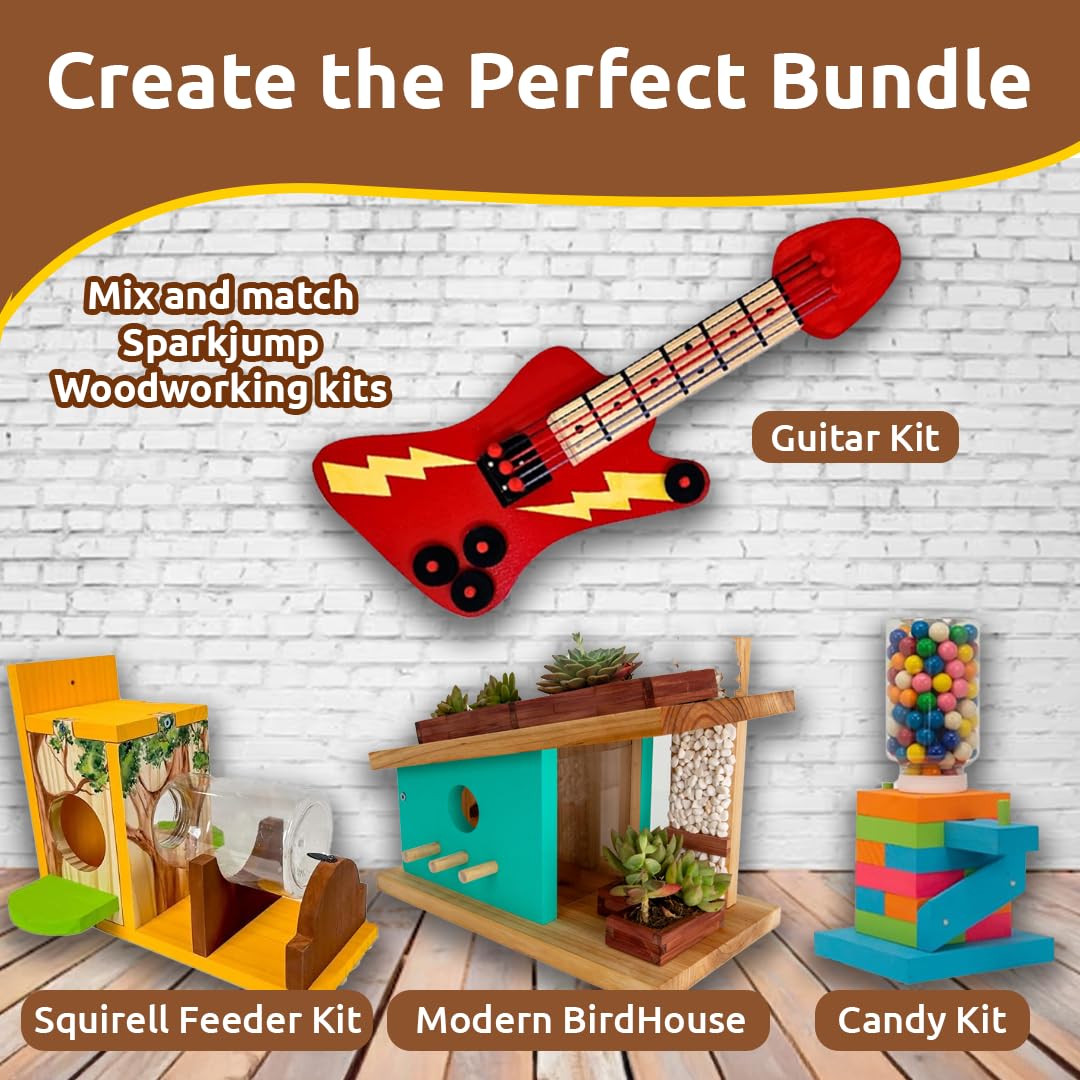 Decorative windows and shingles from SparkJump Birdhouse Kit