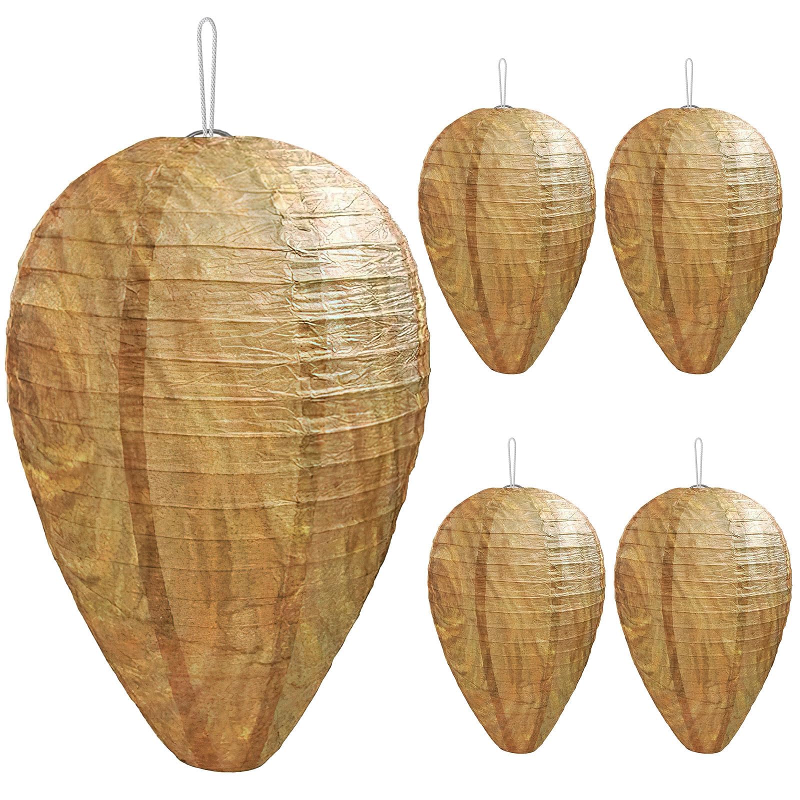 DECYOOL Mini Fake Wasp Nest Decoy pack of 4