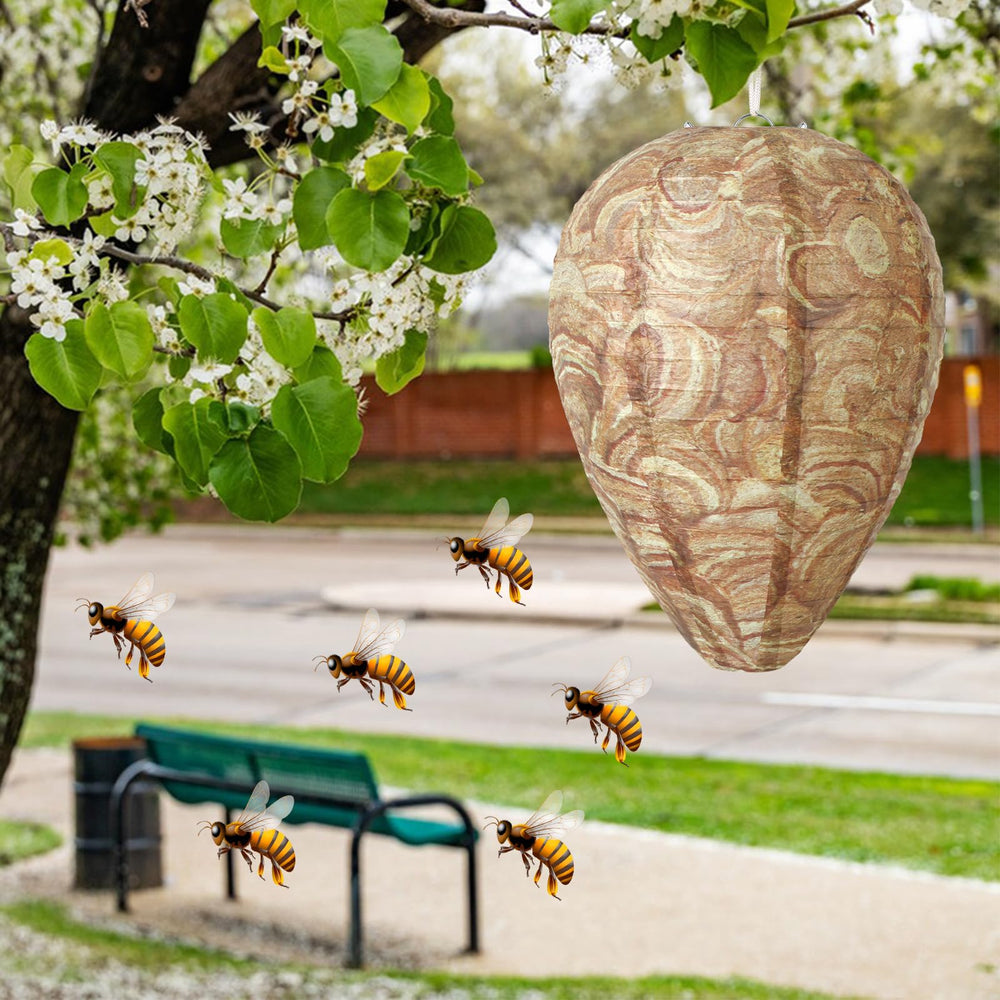 DECYOOL wasp nest decoy package with four decoys displayed