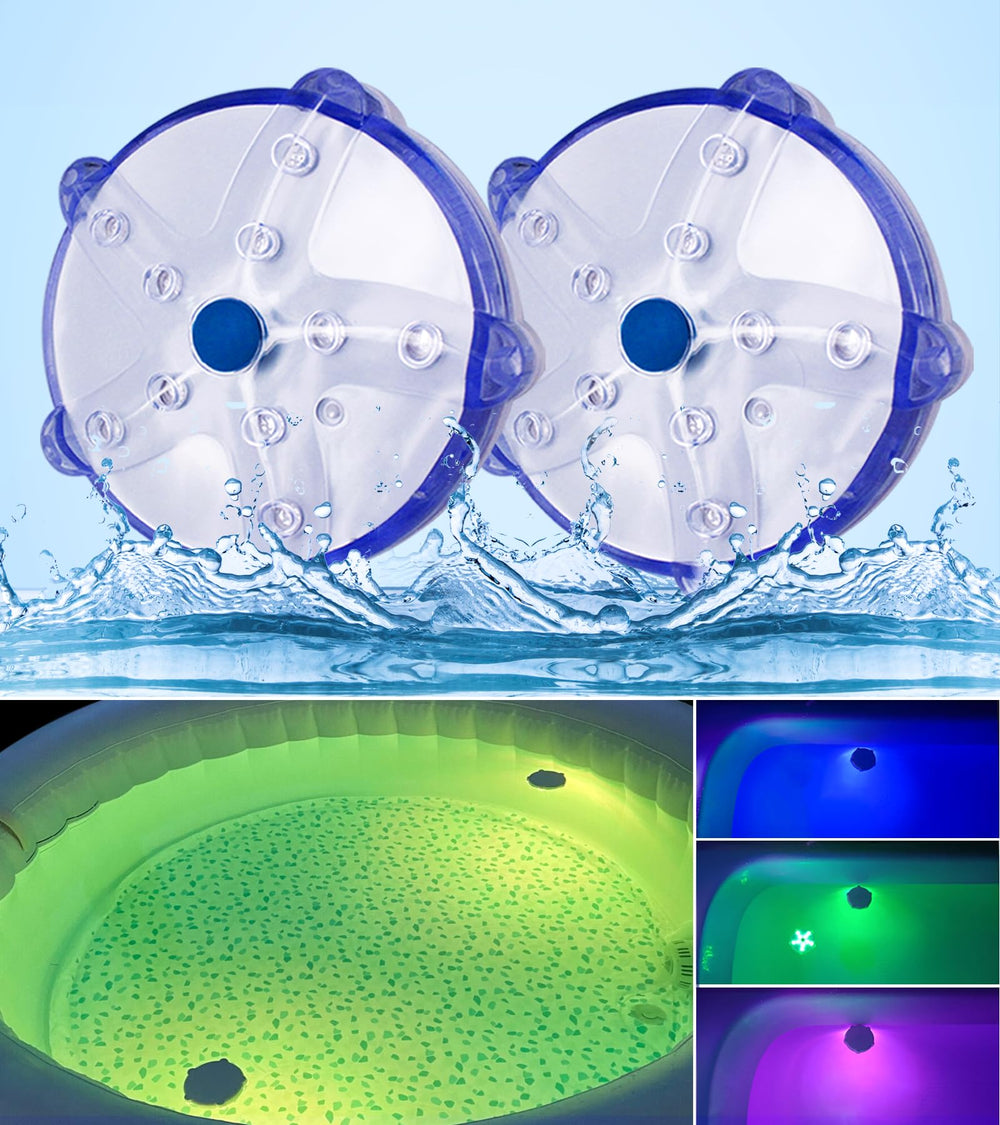 DeeprBetter Floating Pool Lights in starfish shape, RGB color