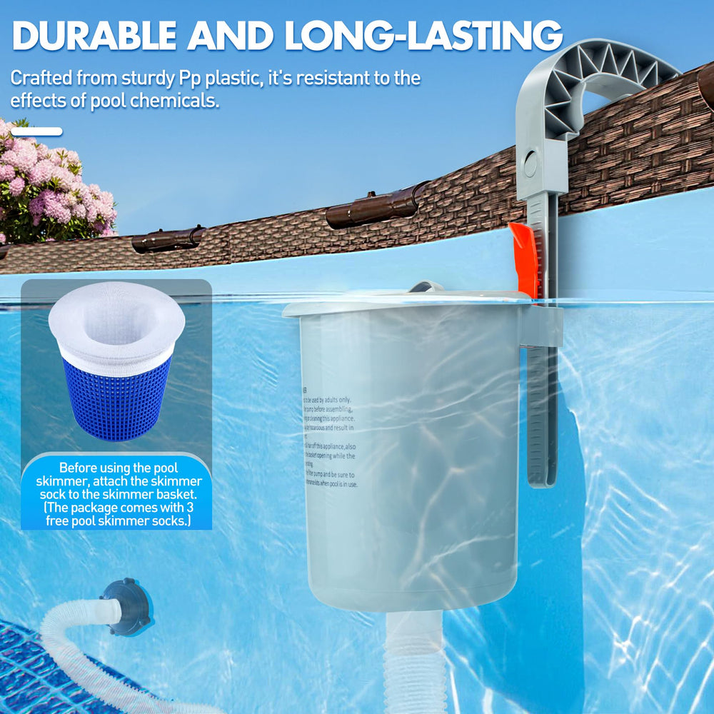 DeeprClean skimmer in action removing debris from pool